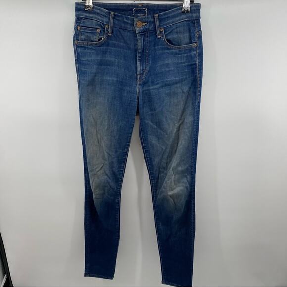 Mother High Waisted Looker Jeans The Sun Don’t Shine Forever Denim Skinny Sz 25 - Picture 6 of 12